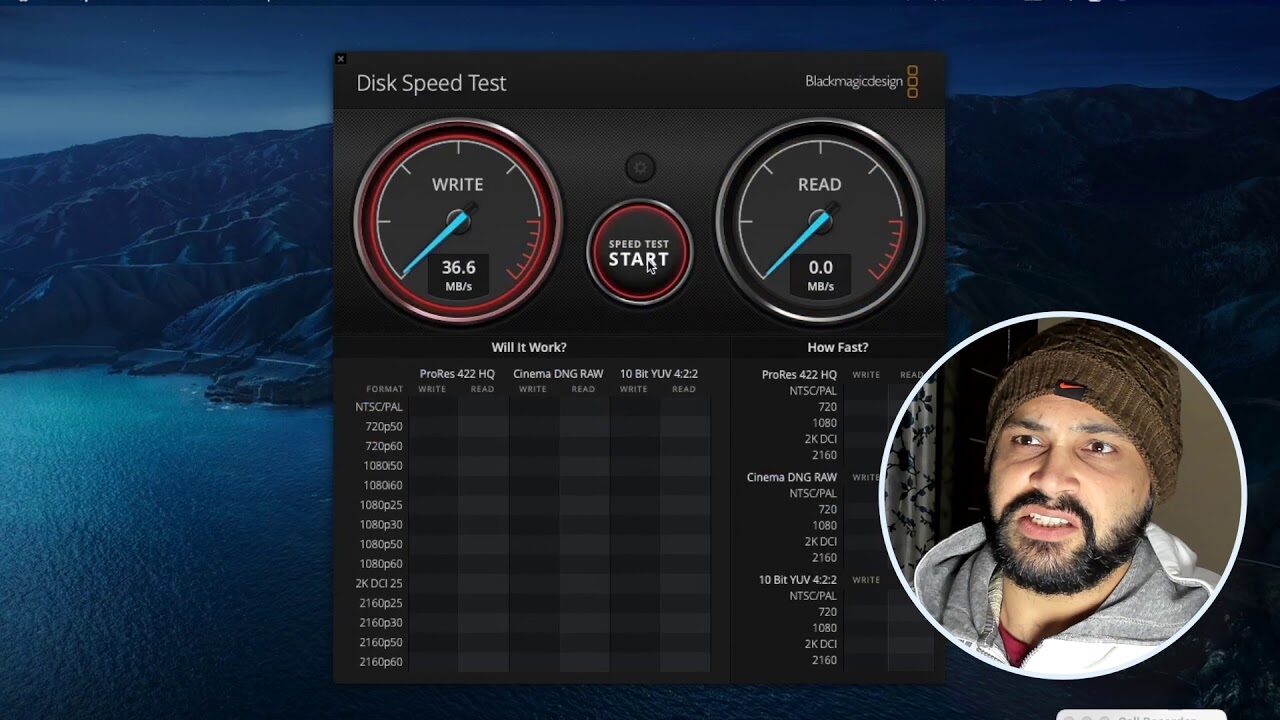 mac disk speed test